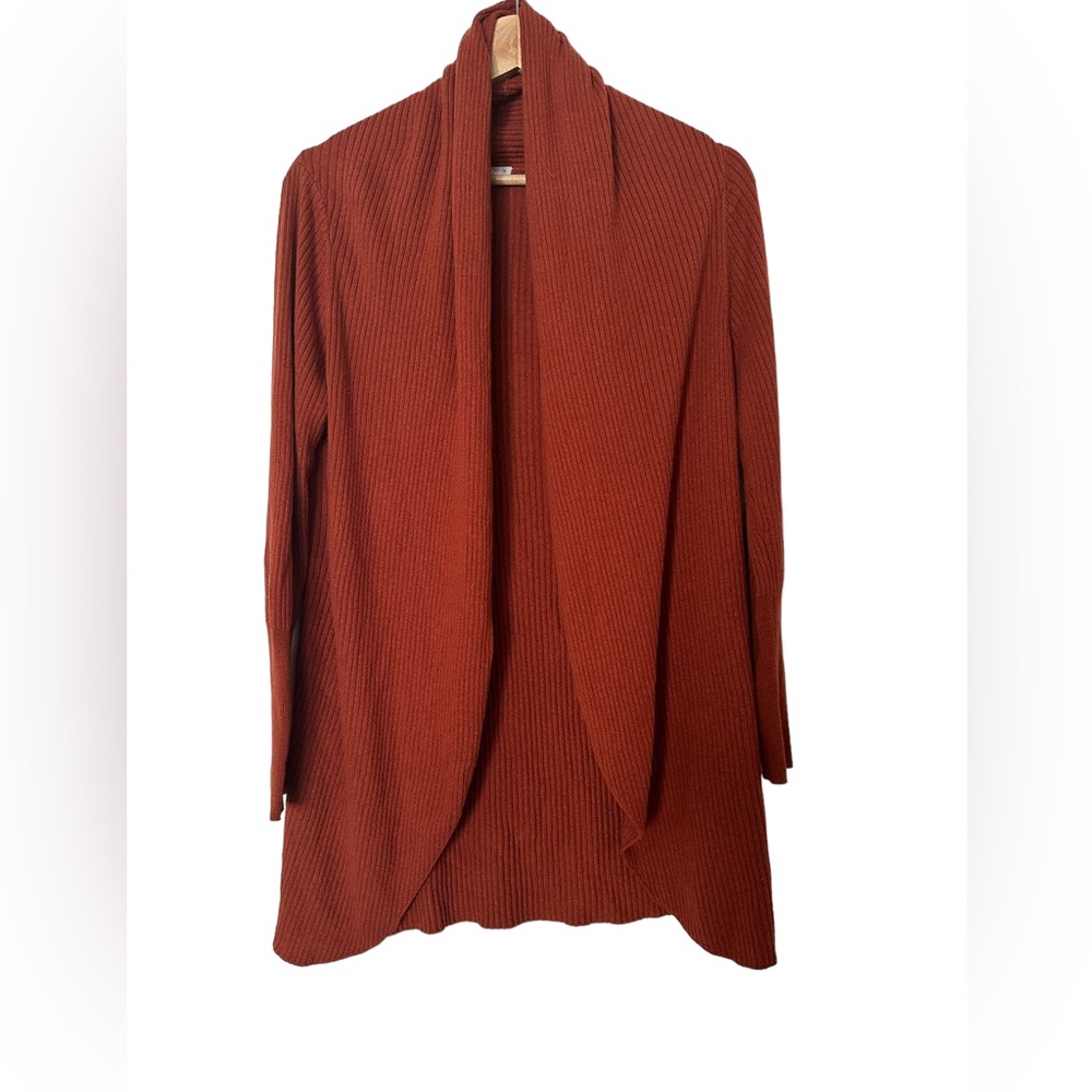 Leith Ribbed Cardigan Wool Blend, S